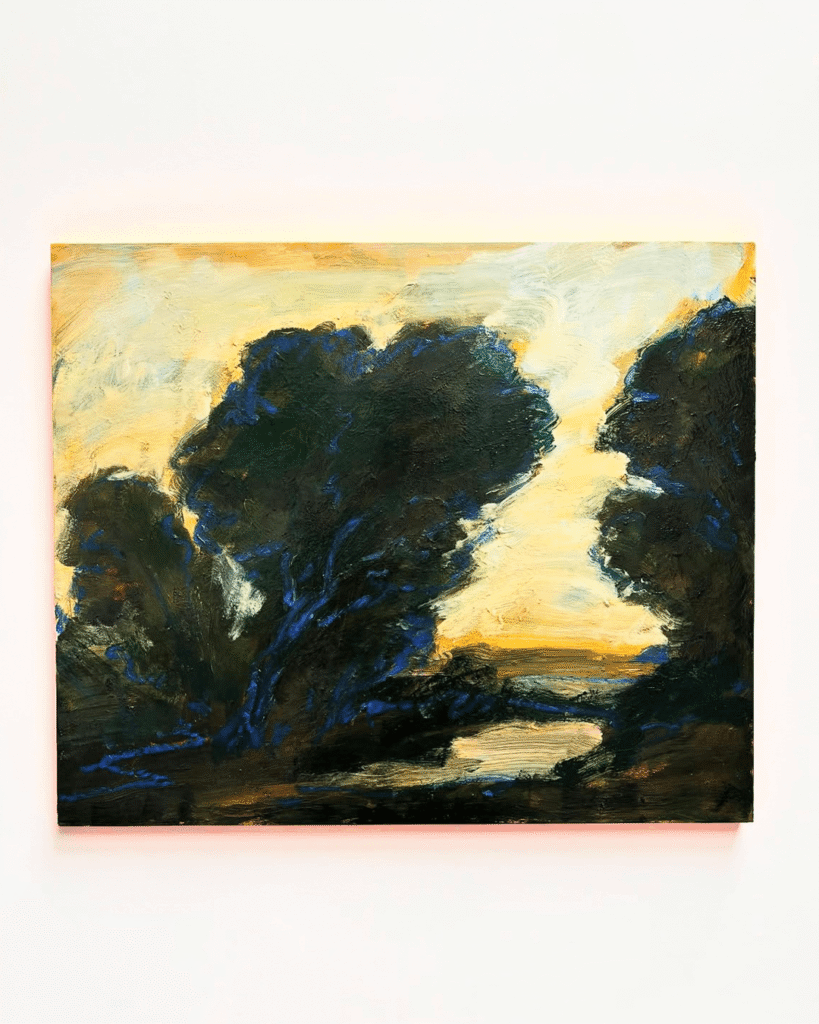 Painting oil on canvas by Tereza Horacek - Justine Ménard – interior design curation by The Curalist