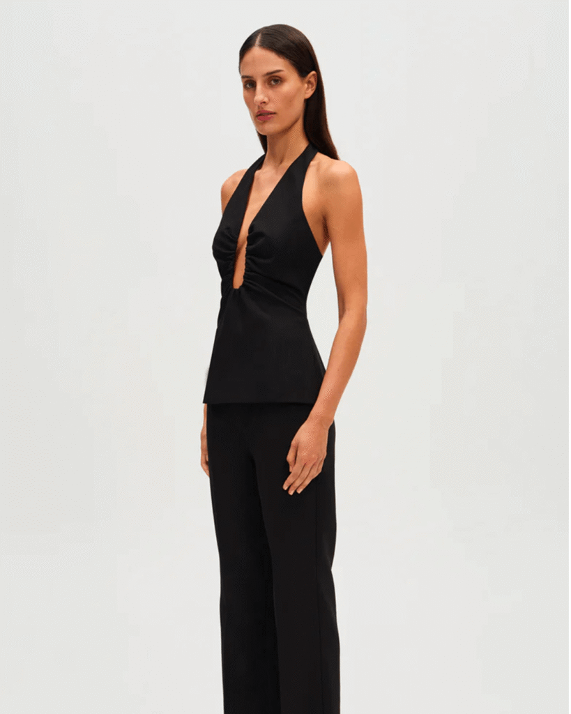 A List of 10 curated objects and pieces essential pieces blending culture, design, and fashion, selected for discerning and curious readers. Here a Black Top