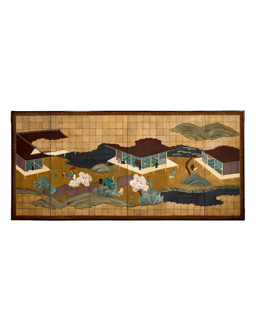 On this image you have an artwork that makes a reference to the Japanese art.