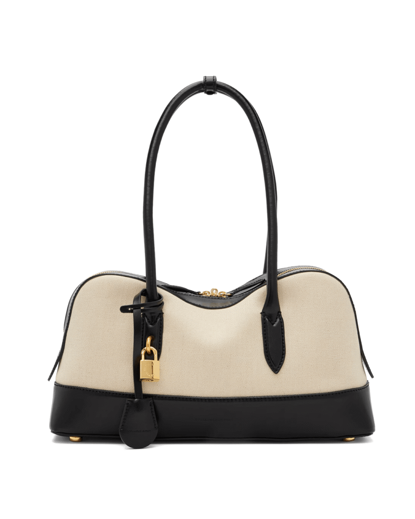 a black and tan purse from Stella McCartney